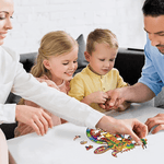 Animal Puzzle™ | Gedetailleerde houten dieren puzzel